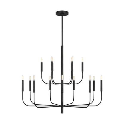 15 Light Two-Tier Chandelier, PN