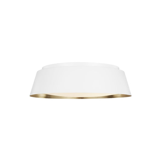 Visual Comfort Studio Asher 4 Light Flush Mount, BK/White