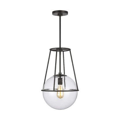 1 Light Pendant, AgIron