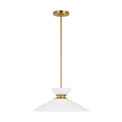 1 Light 8" Pendant, PN/White