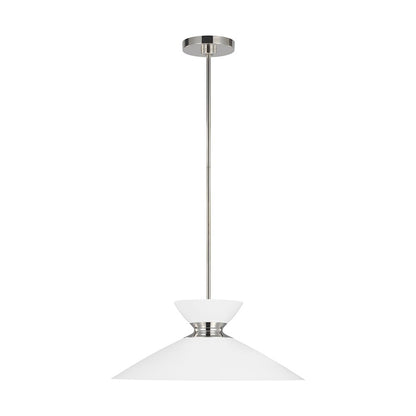 1 Light 8" Pendant, PN/White