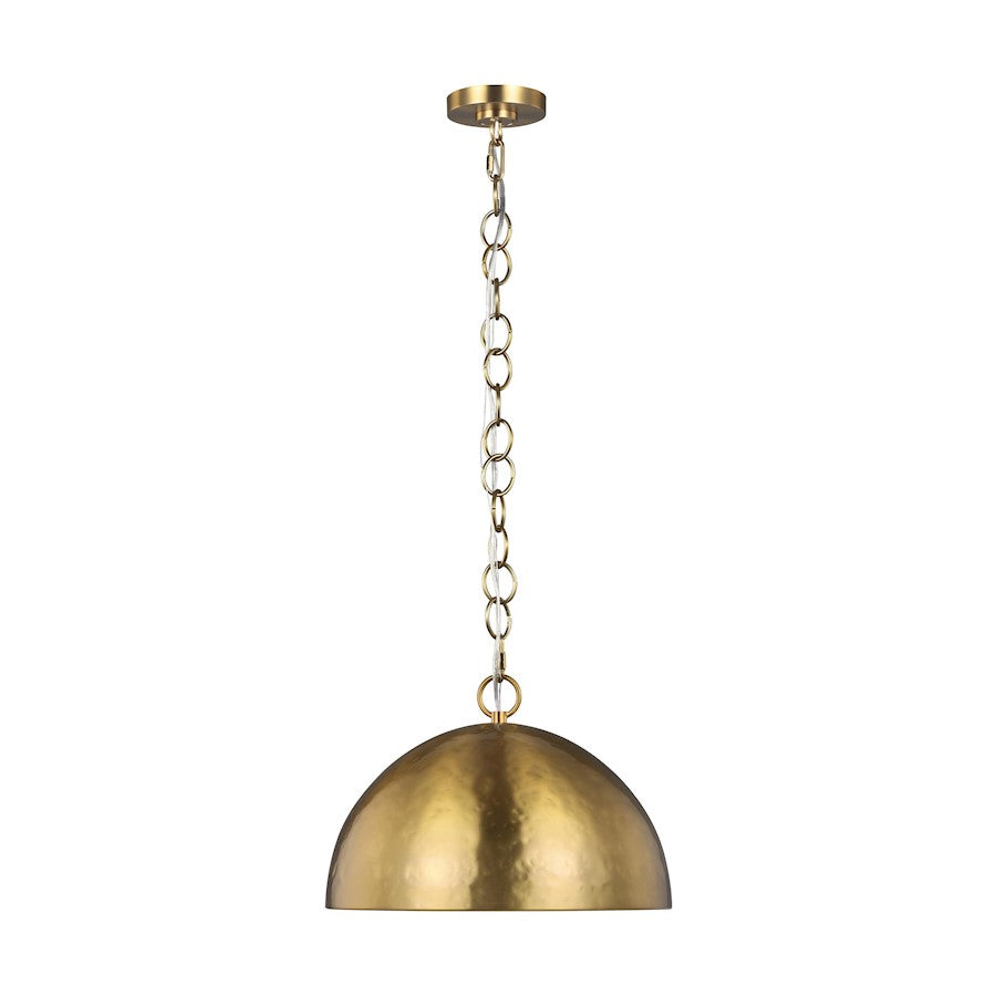 1 Light 16" Pendant, PolishNickel