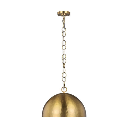 1 Light 16" Pendant, PolishNickel