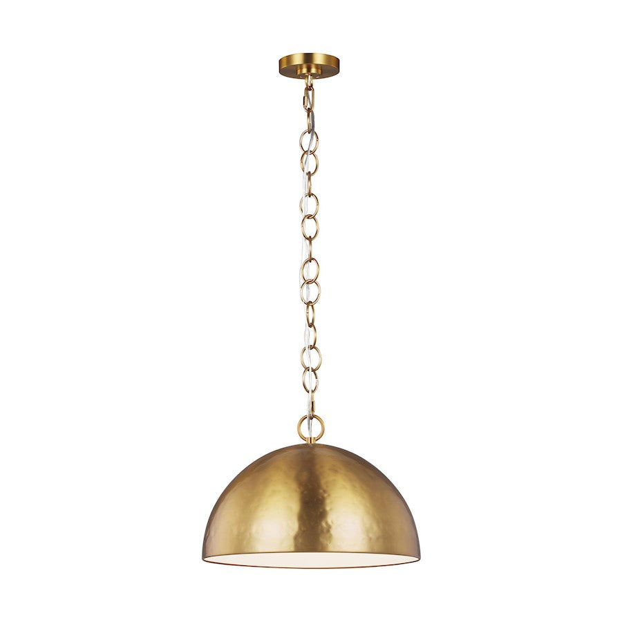 1 Light 16" Pendant, PolishNickel