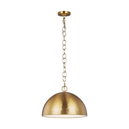 1 Light 16" Pendant, PolishNickel