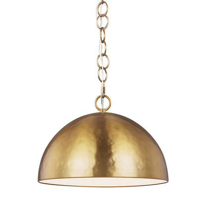1 Light 16" Pendant, PolishNickel