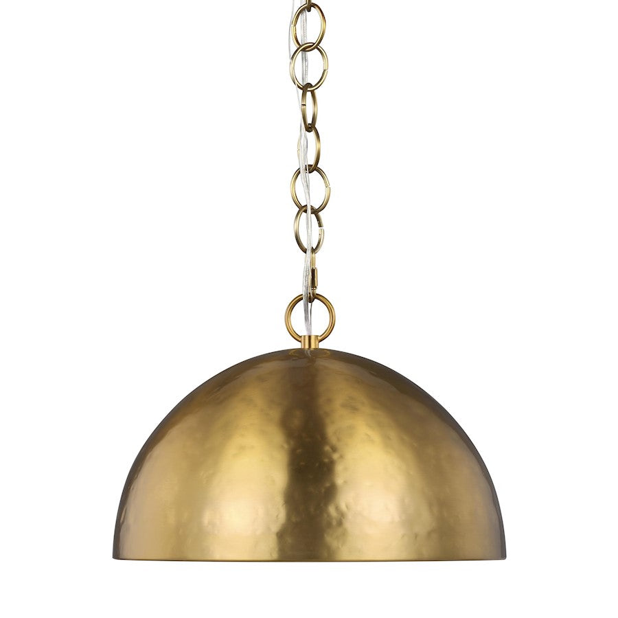 1 Light 16" Pendant, PolishNickel