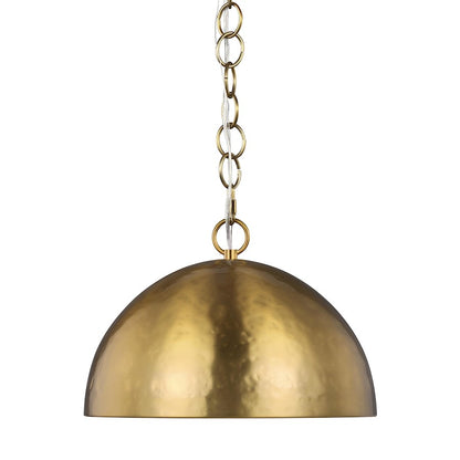 1 Light 16" Pendant, PolishNickel
