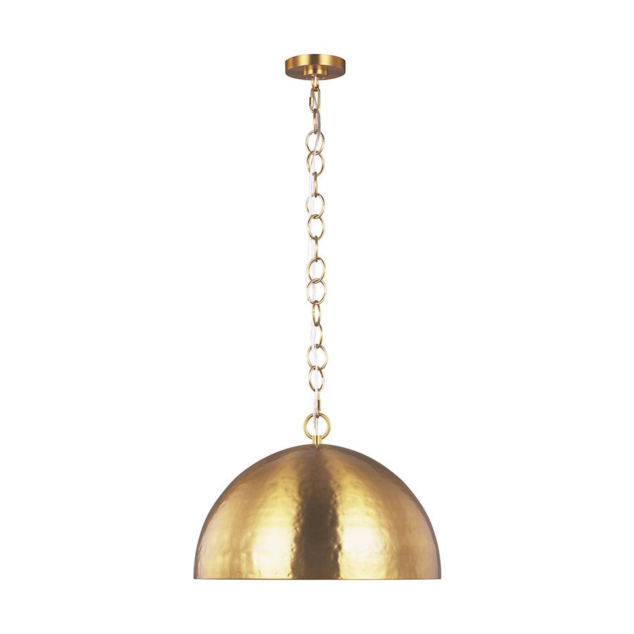 1 Light 16" Pendant, PolishNickel