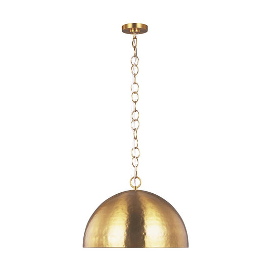 1 Light 16" Pendant, PolishNickel