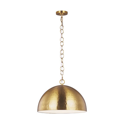 1 Light 16" Pendant, PolishNickel