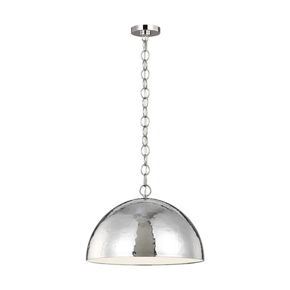 1 Light 16" Pendant, PolishNickel
