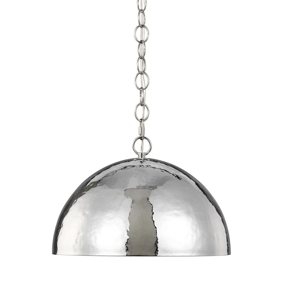 1 Light 16" Pendant, PolishNickel