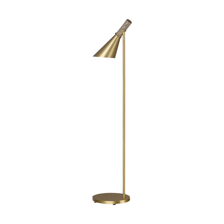 Visual Comfort Studio Wells 1 Light Floor Lamp, BB/BB