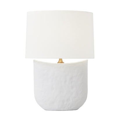 Visual Comfort Studio Cenotes 1-Lt Table Lamp, White Ceramic/White - HT1031MWC1