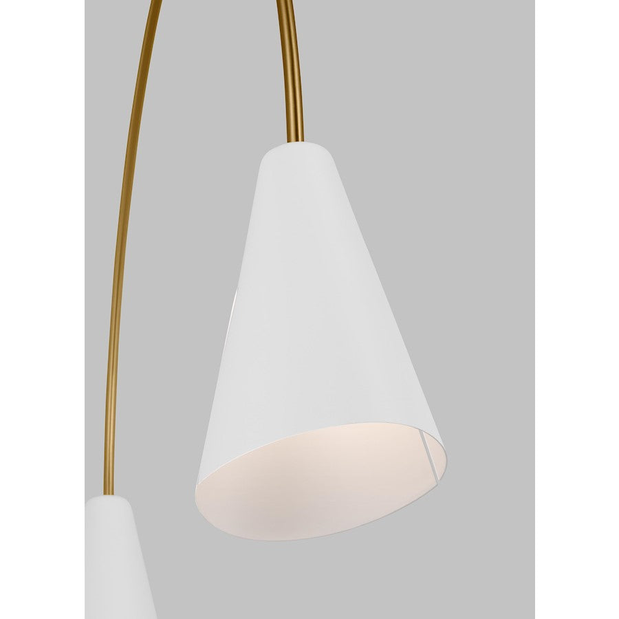 Cambre 2-Light Linear Chandelier, WH