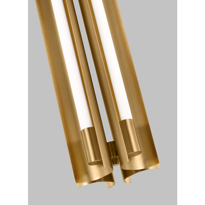 1 Light Narrow Pendant, Burnished