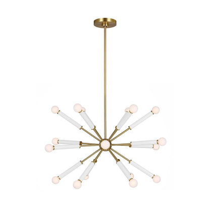 Visual Comfort Studio Monroe 18-Lt Full Chandelier, Burnished - KSC10518BBSGW