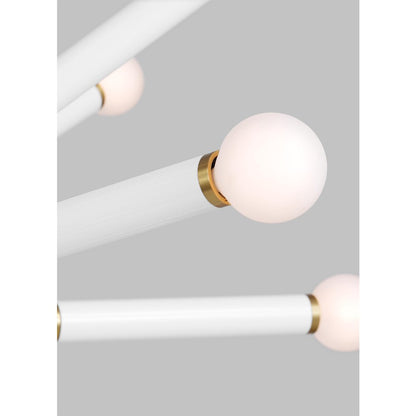 18-Light Full Chandelier, Burnished