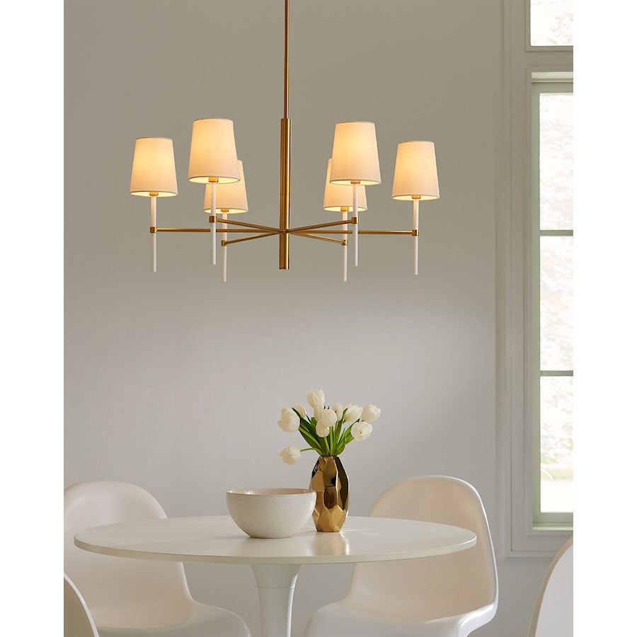6 Light Medium Chandelier, BS