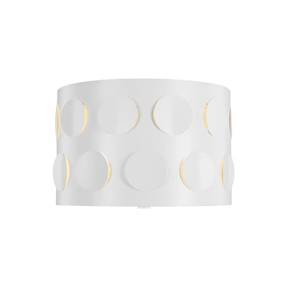 Visual Comfort Studio Dottie 2 Light Small Flush, White/Etched - KSF1002MWT