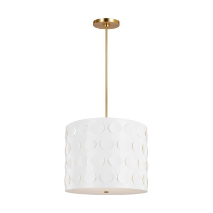 3 Light Large Pendant, Burnished