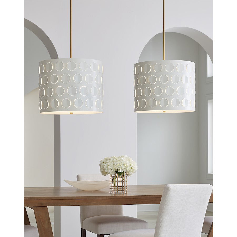 3 Light Large Pendant, Burnished