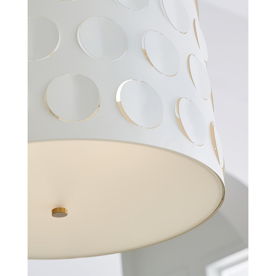 3 Light Large Pendant, Burnished