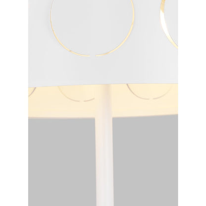 Visual Comfort Studio Dottie 2 Light Desk Lamp, Matte White