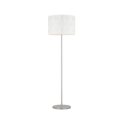 Visual Comfort Studio Dottie 1-Lt Floor Lamp, PN/White Linen