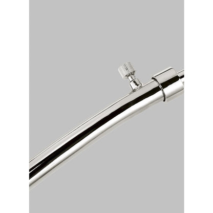 Visual Comfort Studio Sawyer 1-Lt Floor Lamp, PN/White Linen