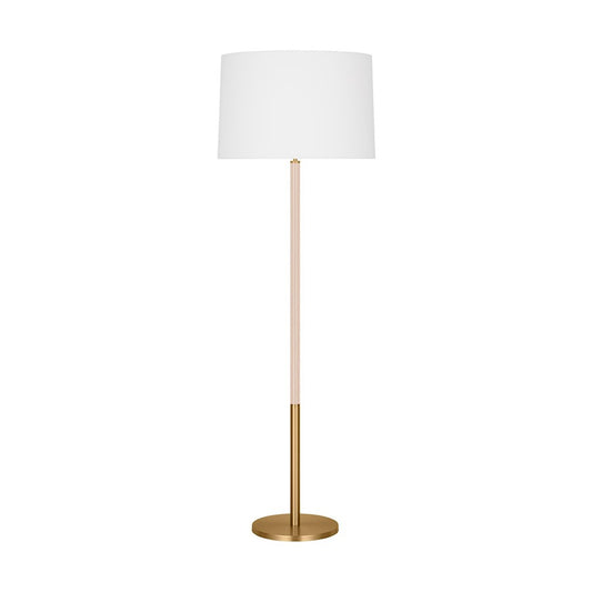 Visual Comfort Studio BLH Monroe Large Floor Lamp, BS/WH Linen - KST1051BBSBLH1