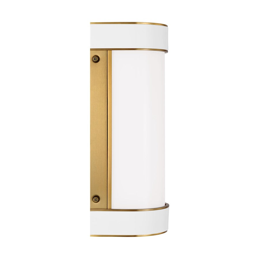 1 Light Small Bathroom Vanity Light, Brass