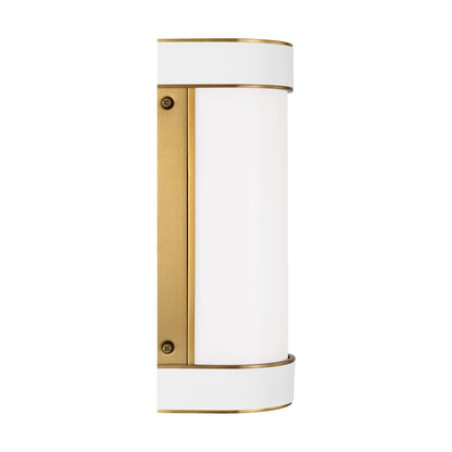 1 Light Small Bathroom Vanity Light, Brass