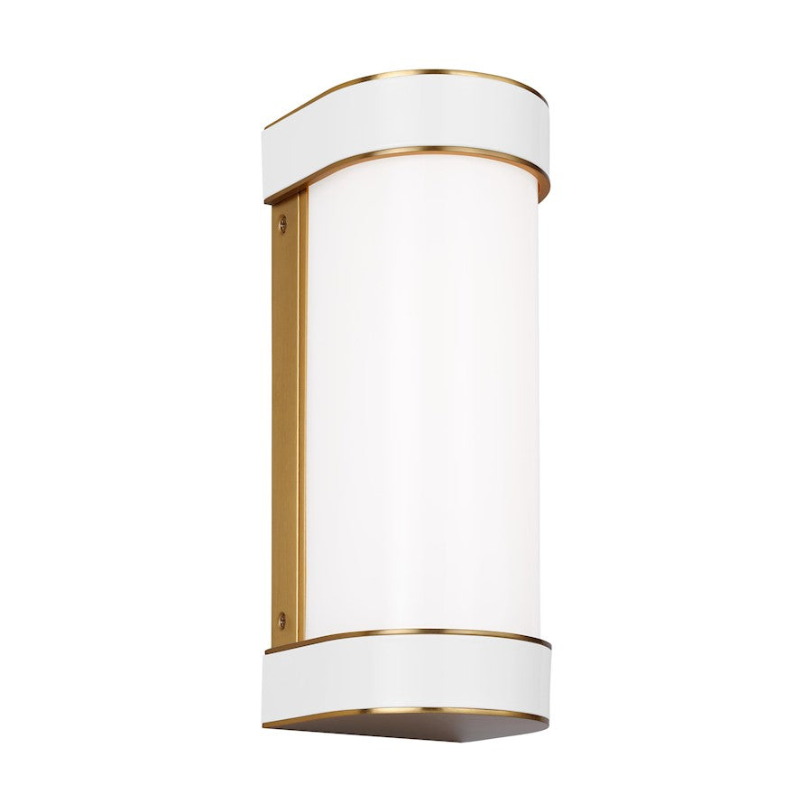 1 Light Small Bathroom Vanity Light, Brass