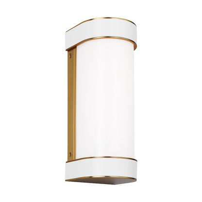 1 Light Small Bathroom Vanity Light, Brass