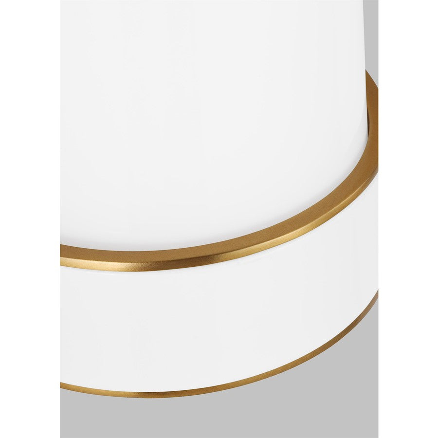 1 Light Small Bathroom Vanity Light, Brass