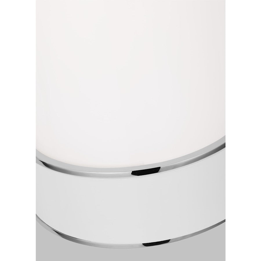 1 Light Small Bathroom Vanity Light, Nickel