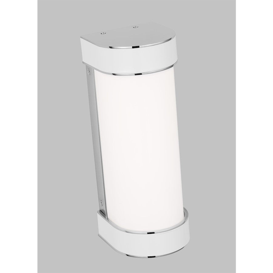 1 Light Small Bathroom Vanity Light, Nickel