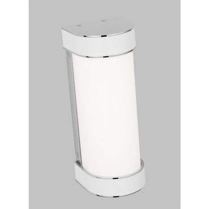 1 Light Small Bathroom Vanity Light, Nickel