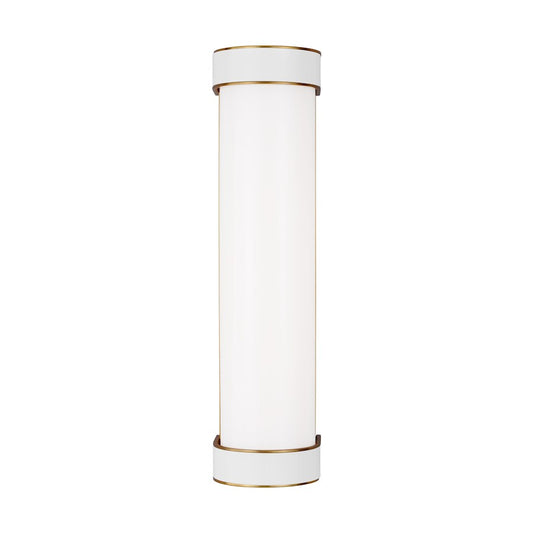 Visual Comfort Studio Monroe 1 Light Med Vanity, Brass/Milk White - KSW1061BBSGW