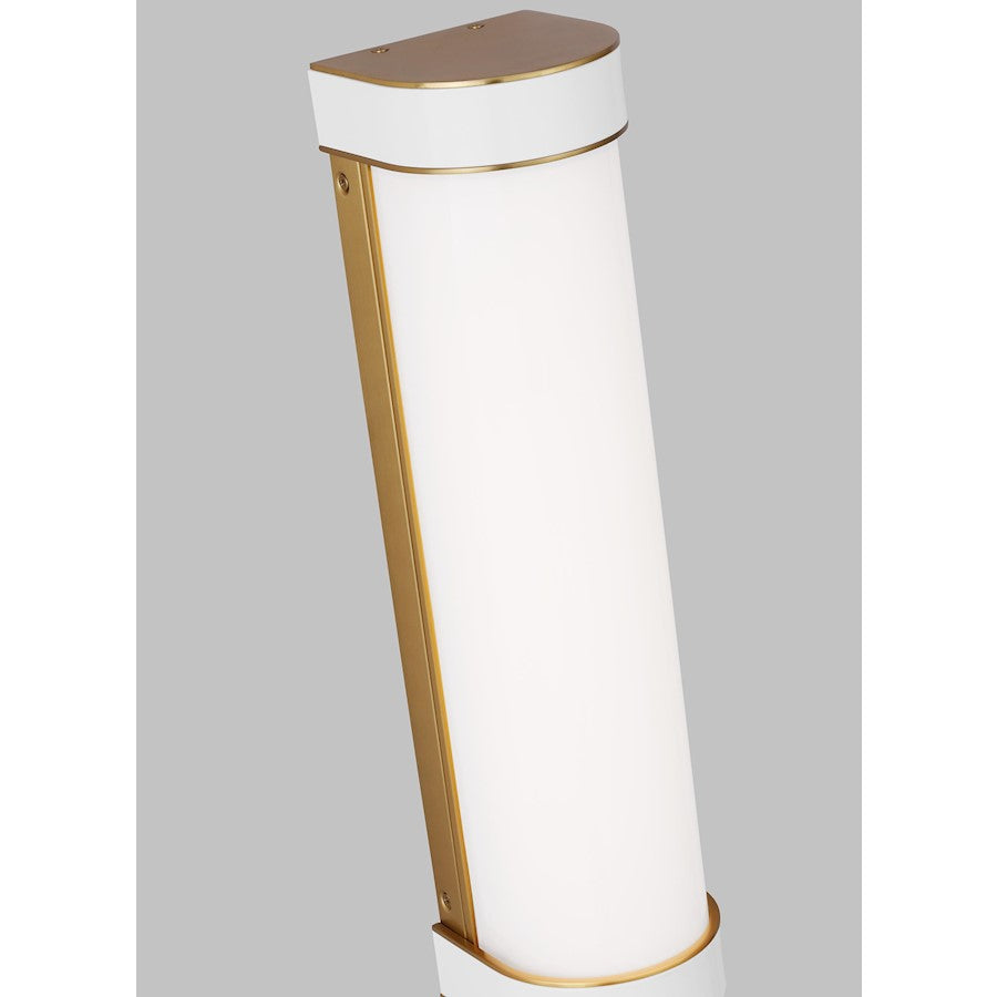 1 Light Med Bathroom Vanity Light, Brass