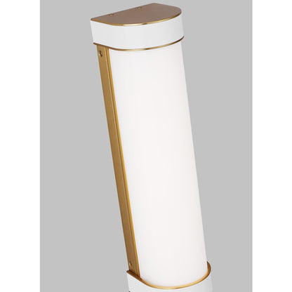 1 Light Med Bathroom Vanity Light, Brass