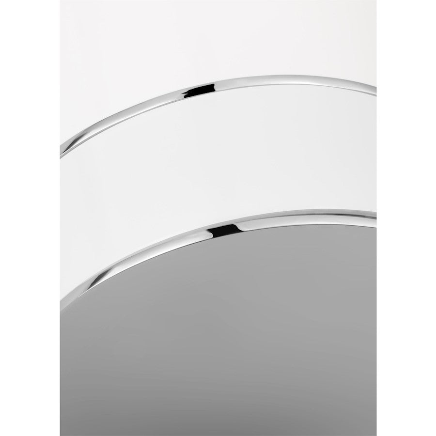 1 Light Med Bathroom Vanity Light, Nickel