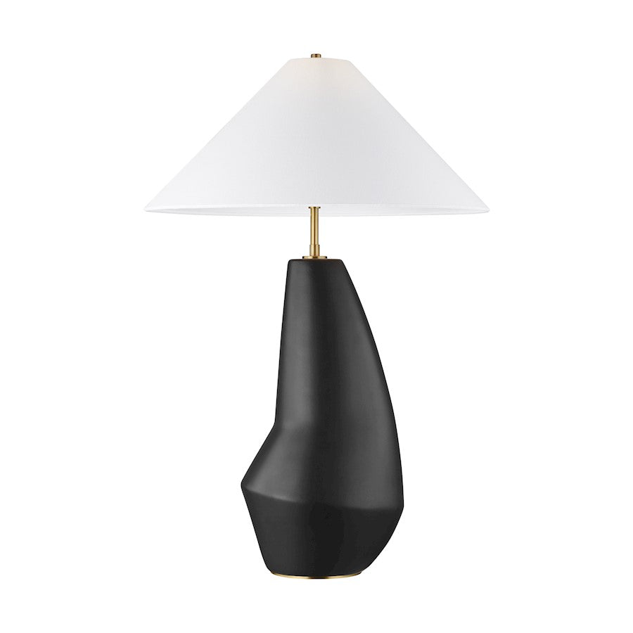 Studio Contour 1-Lt Tall Table Lamp, Coal/WH Linen