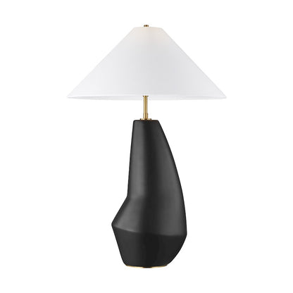 Studio Contour 1-Lt Tall Table Lamp, Coal/WH Linen