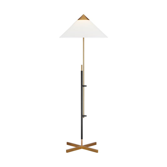 Visual Comfort Studio 1291 Franklin 1-Lt Floor Lamp, BS/BZ/WH - KT1291BBSBNZ1