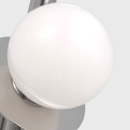 Visual Comfort Studio Nodes 3Lt Wall Bath Fixture, Nickel/Milk