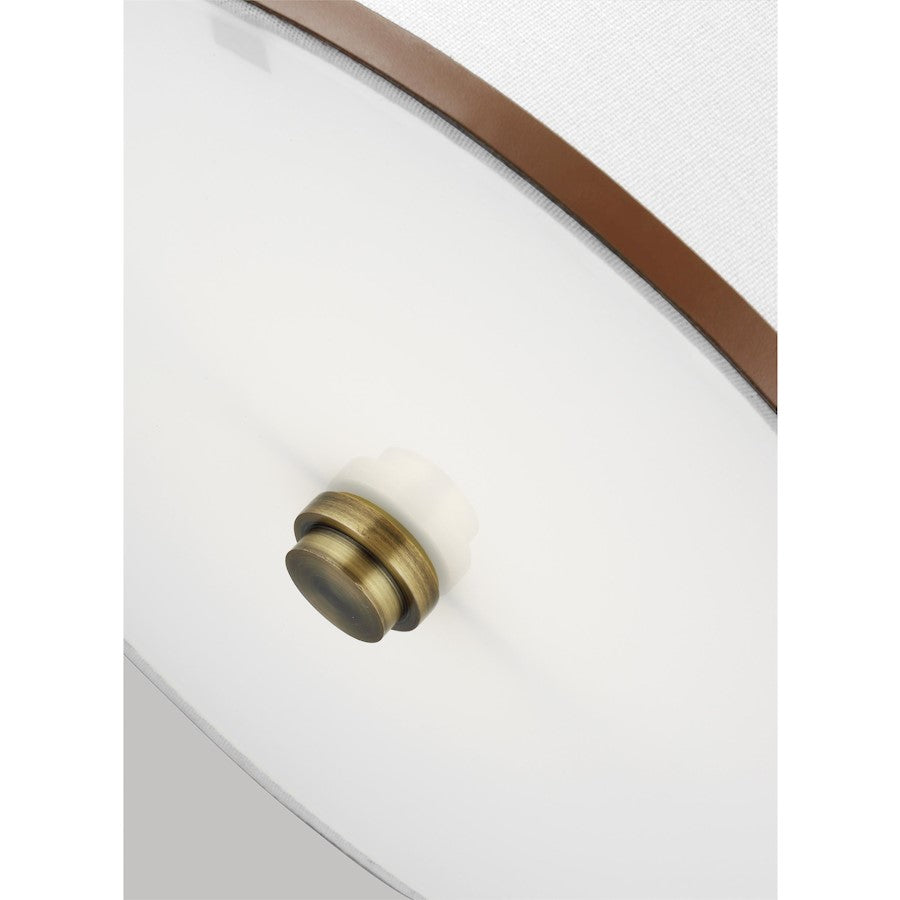 1 Light Medium Pendant, Brass