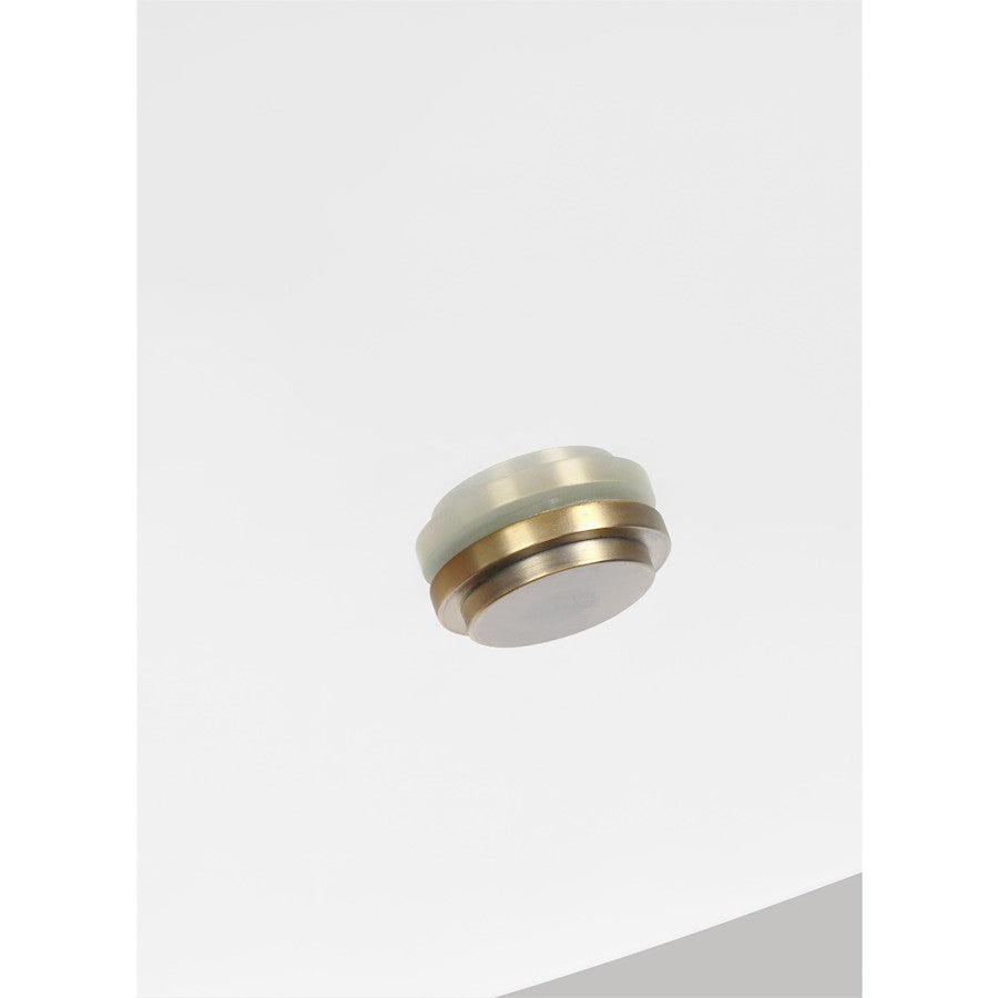 1 Light Medium Pendant, Brass